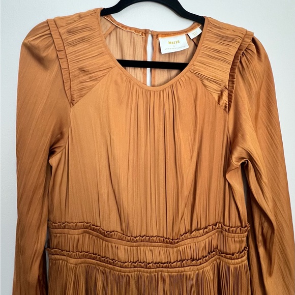 Maeve Gold Ling sleeve Dress‎ Small - Picture 6 of 8